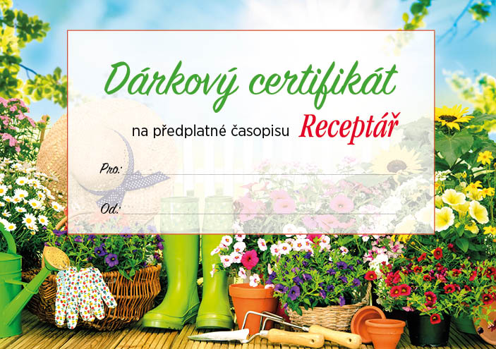 Receptář certifikát