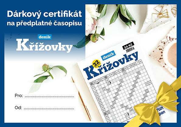 Deník Křížovky certifikát