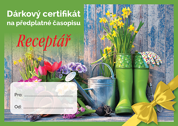 Receptář certifikát