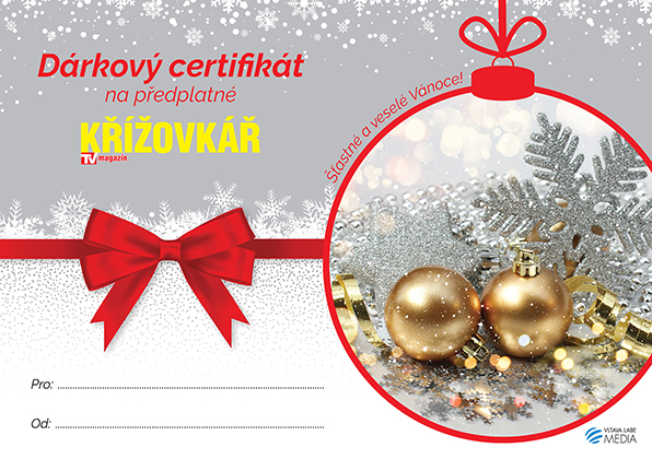Křížovkář certifikát vánoční