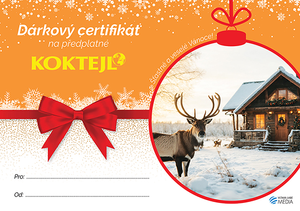 Koktejl certifikát vánoce