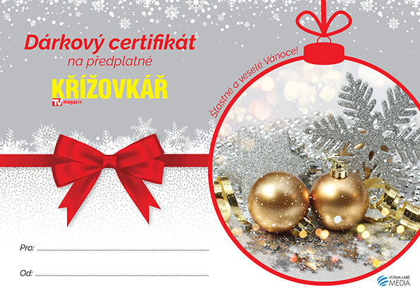 Křížovkář vánoční certifikát