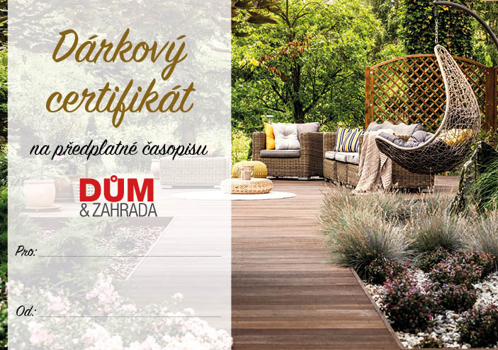 Dům a zahrada certifikát