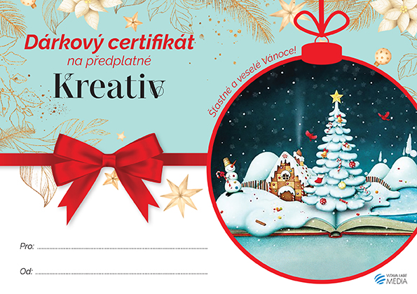 Kreativ certifikát vánoční